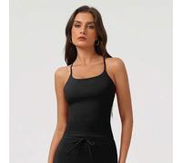 Shein Top deportivo sin mangas con espalda cruzada y sin respaldo, de alto soporte para entrenamiento, running y yoga al aire libre
