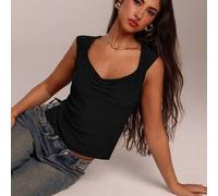 Shein Top halter para mujer de verano estilo boho Y2K para vacaciones en la playa, feria renacentista, concierto country, festival de música, aeropuerto, Pa