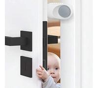 Shein Tope de puerta oscilante - Hecho de PP + TPE, adhesivo 3M resistente sin necesidad de taladrar, seguro para niños y mascotas, cierre de puerta silenci