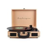 Shein Tornamesa Bluetooth vintage VC400, reproductor de discos de vinilo y digitalizador, 2 altavoces incorporados, diseño de maletín ✅ Entrega en 24/48 hor