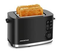 Shein Tostadora, 2 Ranuras Extra Anchas, con Rejilla Calientabollos Incorporada, 6 Niveles de Tostado, 3 Funciones: Cancelar, Descongelar y Recalentar, Band