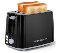 Shein Tostadora con 2 Ranuras Cortas Extraanchas, 7 Niveles de Tostado, Función Recalentar, Descongelar y Cancelar, Diseño exclusivo, Color Negro, 750 W