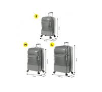 Shein Totto Juego de maletas Skyteam -Dimensiones:45.5 x 69 x 29 cm-Material: Policarbonato