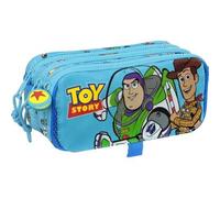 Shein - TOY STORY "READY TO PLAY" Portatodo Triple con Compartimentos Independientes y Cremalleras - Asa Lateral y Adaptabilidad a Carro Portamochilas - Est