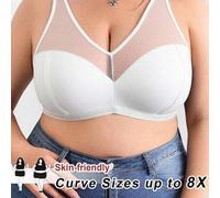Shein Traje de baño de talla grande de unicolor con inserto de malla, sin aros, curvo, para verano/campo/vacaciones en la playa/atuendos de playa/ropa de pl