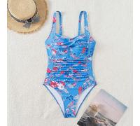 Shein Traje de baño de una pieza con estampado aleatorio para mujer - Compra de derechos de autor para verano