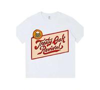 Shein Treaty Oak Revival 'No Vacancy', Country Rock Tee with Vintage Southern Style, Graphic Shirt for Concerts and Casual Wear, Summer Tops