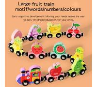 Shein Tren magnético digital de decoración navideña, juguete magnético de rompecabezas ensamblable para niños y niñas, ejercicios de operaciones matemáticas