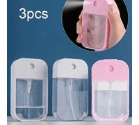 Shein Tres prácticos envases de pulverización de 45ml, botellas pequeñas de spray para desinfectante de manos a base de alcohol, botellas separadas para per