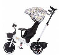 Shein Triciclo Infantil Evolutivo SMART WHITE | Triciclo Multifuncional para Niños de 12 a 36 Meses | Capacidad hasta 25 kg | 2 Formas de Uso: Empujado por