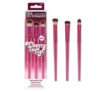 Shein Trío de pinceles para ojos Real Techniques Cherry Ontop Mesmer, un trío de pinceles para dar el toque final perfecto, 101 Deluxe Crease Short con cerd