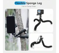 Shein Trípodes Vamson para GoPro Hero 12 11 10 9 8 7 Black, trípode flexible tipo pulpo en miniatura, accesorios para teléfono, Insta360 X3, DJI, EKEN, Drif