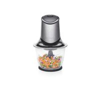 Shein Tristar BL-4019 Picadora eléctrica de alimentos, 4 Hojas de Acero Inoxidable, Bol de Cristal con indicador de nivel de 1.2 L, picadora de cocina para
