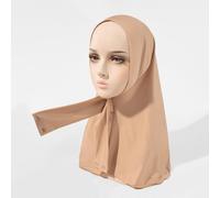 Shein Turbante de unicolor para mujer, hiyab debajo del pañuelo con correa elástica y hebilla - Tocado de moda, suave y cómodo para uso casual diario