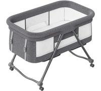 Shein UBRAVOO Cuna de Viaje Grab-and-go, Cuna de Bebé con Colchón I Ruedas Silenciosas, Cuna de Lecho para Bebé | Cuna Balancín Convertible