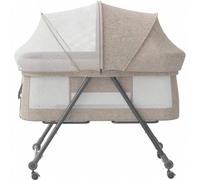 Shein UBRAVOO Cuna de Viaje Grab-and-go, Cuna de Bebé con Colchón I Ruedas Silenciosas, Cuna de Lecho para Bebé | Cuna Balancín Convertible