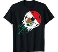 Shein Ultimate Mexican Football Fan Tee - Stand Out with the Soccer Ball Design!