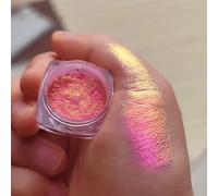 Shein Último Polvo Estrellado De Arte De Uñas Con Efecto De Cambio De Color Óptico Con Brillo De Diamante Y Efecto De Reflejo Arcoiris 0.5g