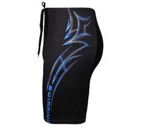 Shein Últimos pantalones cortos de natación para hombres de longitud hasta la rodilla para deportes al aire libre y vacaciones casuales, con alta elasticida