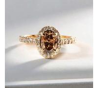 Shein Un anillo de boda elegante para mujer, chapado en oro de 18 quilates con circonita cúbica, que simboliza elegancia y nobleza, prometiendo crear un ani