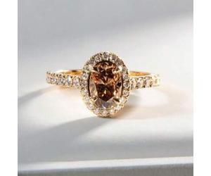 Shein Un anillo de boda elegante para mujer, chapado en oro de 18 quilates con circonita cúbica, que simboliza elegancia y nobleza, prometiendo crear un ani