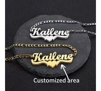 Shein Un collar de amor personalizado con un nuevo nombre de acero inoxidable