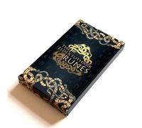 Shein Un conjunto de 26 cartas oráculo de runas del Futhark Antiguo, cartas oráculo de terapia de runas para mujeres principiantes, materiales de papel de a
