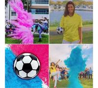 Shein Un conjunto de aficionados al fútbol, revelación del género, adecuado para creadores de ambiente de sorpresa en fiestas de cumpleaños [Accesorios de f