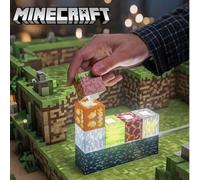 Shein Un conjunto de lámparas de mosaico de edición conmemorativa coleccionables de Minecraft, con bloques de hierba, de almas, minerales, sandía, TNT y ban