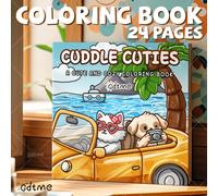 Shein Un libro para colorear suave y lindo de 24 páginas, con diseños cálidos y audaces, ideal para relajación y alivio del estrés. Adecuado como regalo de
