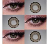 Shein Un par de lentes de contacto multicolor con ojos agrandados de 14.5 mm, cómodos de llevar, aptos para uso diario, con un 40% de contenido de agua, tra