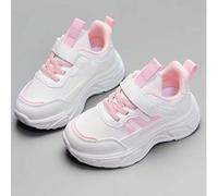 Shein Un par de zapatos deportivos de niña de dos tonos de PU que son adecuados para uso diario, actividades al aire libre, deportes, viajes, correr, ir a l