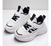 Shein Un par de zapatos deportivos lindos de dos tonos de PU para niñas, adecuados para uso diario, actividades al aire libre, deportes, viajes, correr, ir