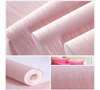 Shein Un rollo de papel tapiz autoadhesivo de estilo moderno con patrón tridimensional en color blanco y rosa para decoración de pared en sala de estar y do