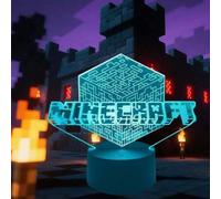 Shein Un set incluye 1 taza conmemorativa de Minecraft / Taza de batalla / Taza Creeper y 1 lámpara de Minecraft recargable por USB a color, perfecta para l