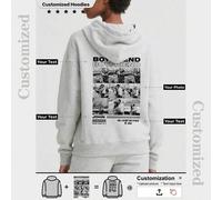 Shein Un sudadera con capucha personalizada y reforzada, hecha a partir de tu foto, que puede ser un gran regalo para cualquier persona que quieras, y es un
