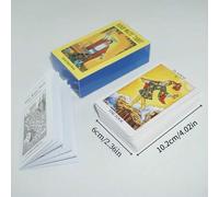 Shein Una baraja clásica del Tarot Rider-Waite en español e inglés, de tamaño portátil, que incluye 78 cartas y una guía en ambos idiomas, lo que la convier