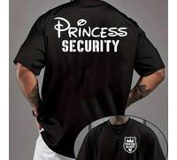 Shein Una camiseta Disney nueva para hombre, con imágenes de dibujos animados de mis princesas tanto por delante como por detrás. Esta camiseta informal de