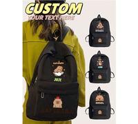 Shein Una mochila diaria para mujeres. Adecuada para artistas, pintores, escuelas, personas creativas, amantes de la papelería - Estampado de capibara, se p