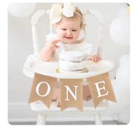 Shein Una pancarta, SIN DIY, una pancarta de silla alta para el primer cumpleaños niño/niña, pancarta de feliz primer cumpleaños, decoración de carteles, pa
