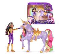 Shein Unicorn Academy, Sophia & Light Magic Wildstar con efectos de iluminación de arcoíris, 2 accesorios para montar, muñecas y juguetes de unicornio para