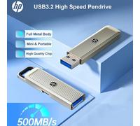 Shein Unidad de memoria USB HP X911S USB 3.2 de alta velocidad de hasta 500 MB/s, 256 GB, 512 GB, 1 TB, Pendrive de metal compatible con PS4/Escritorios