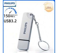 Shein Unidad flash USB 3.2 OTG PHILIPS de 128 GB compatible con iPhone, iPad y computadoras - Almacenamiento móvil externo para fotos, videos y talla grande