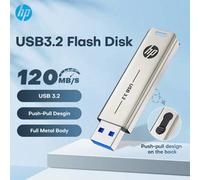 Shein Unidad flash USB3.2 de HP de 32GB, 64GB, 128GB, 256GB, pendrive de metal de alta velocidad, almacenamiento externo en disco U para escritorios, portát