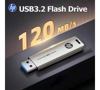 Shein Unidad flash USB3.2 de HP de 32GB, 64GB, 128GB, 256GB, unidad USB de alta velocidad de metal para PC