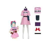 Shein Uniforme de Bulma Dragón, Disfraz de Cosplay, Figura de Anime, Disfraz de Cosplay, Disfraz de Anime, Conjunto Completo, Disfraz de Halloween COS