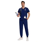 Shein Uniformes de quirófano Ropa de trabajo para doctor de hospital, traje de cirugía para enfermera de clínica dental, ropa de trabajo para peluquería de
