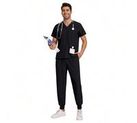 Shein Uniformes de quirófano, ropa de trabajo para médicos de hospital, ropa para clínica dental, traje de cirugía para enfermeras, ropa de trabajo para pel