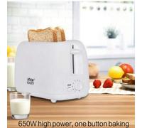 Shein Urban Society Tostador 2 Rebanadas: Ranuras Extragrandes para Muffins, Bagels y Panes. 6 Niveles de Tostado + Centrado Automático Blanco 650W