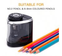 Shein Útiles escolares: Sacapuntas automático, Sacapuntas eléctrico giratorio, Lápiz automático, Sacapuntas, Afilalápices, Recortador de lápices, Cuaderno e